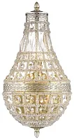 Бра Хрустальный  BARBARA WE325.03.201 WERTMARK прозрачный серебряный 3 лампы, основание серебряное серое в стиле классический 