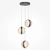 Светильник подвесной LED Misterio MOD379PL-L17B3K Maytoni разноцветный на 1 лампу, основание чёрное в стиле современный хай-тек каскад