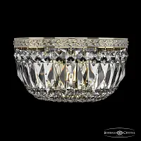 Бра 19041B/25IV GW Bohemia Ivele Crystal прозрачный 2 лампы, основание золотое в стиле классика sp