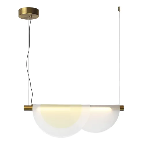 Светильник подвесной LED Colle 4358/20L Odeon Light белый 1 лампа, основание античное бронза в стиле арт-деко  фото 3