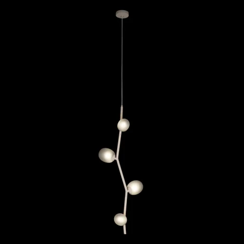 Светильник подвесной Sakura 10212/4P White LOFT IT чёрный серый 4 лампы, основание белое в стиле современный  фото 2