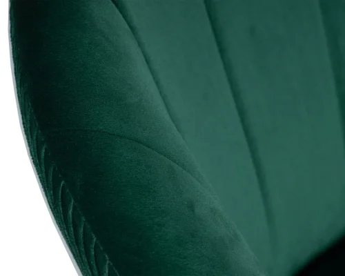 Кресло дизайнерское  8600_BlackBase-LM EDISON BLACK, цвет сиденья зеленый велюр (1922-9), цвет основания черный Dobrin, зелёный/велюр, ножки/металл/чёрный, размеры - 750*900***600*570 фото 8