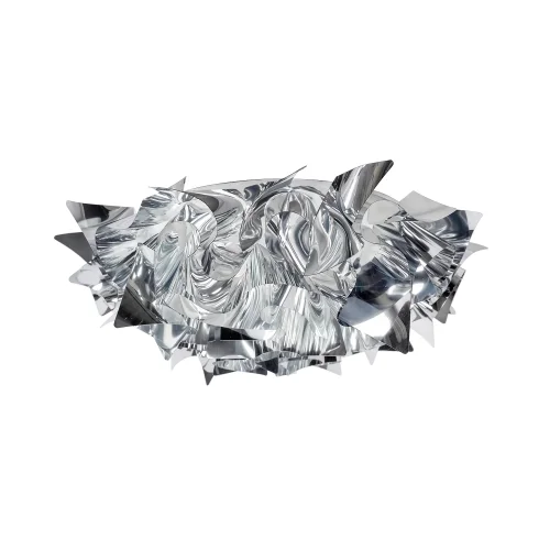 Светильник потолочный Слизия / Clizia 10593/530C Silver LOFT IT серебряный на 3 лампы, основание в стиле арт-деко современный фото 3