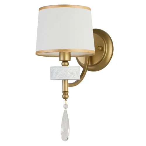 Бра Mirra 2706-1W Favourite белый на 1 лампа, основание золотое в стиле современный 