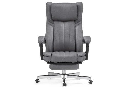 Компьютерное кресло Damir gray 15402 Woodville, серый/ткань, ножки/металл/хром, размеры - *1130***650* фото 5
