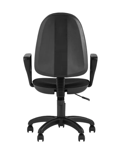 Кресло компьютерное престиж черное УТ000025953 Stool Group, чёрный/ткань, ножки/пластик/чёрный, размеры - ****620*590 фото 5