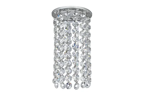 Светильник точечный Osimo GU10.5.14.8.110 N Dio D'Arte прозрачный на 1 лампу, основание серебряное в стиле классический 