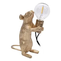 Настольная лампа Mouse 10313 Gold LOFT IT без плафона 1 лампа, основание золотое смола в стиле современный 