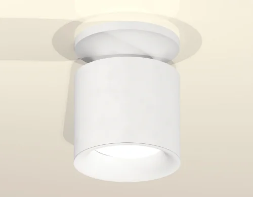 Светильник накладной XS7401062 Ambrella light белый 1 лампа, основание белое в стиле хай-тек современный круглый фото 4