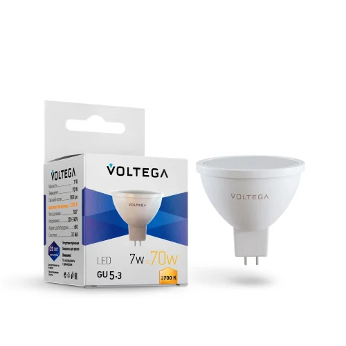 Светодиодная лампа Simple MR16 7W 2700K 110° GU5.3 7255 Voltega GU5.3 7вт