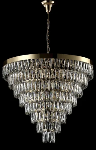 Люстра подвесная хрустальная ABIGAIL SP22 D820 GOLD/TRANSPARENT Crystal Lux прозрачная на 22 лампы, основание золотое в стиле классический  фото 3