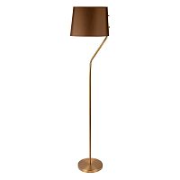 Торшер Хилтон / Hilton 10527F Brass LOFT IT коричневый на 1 лампу, основание латунь в стиле современный американский Торшер Хилтон / Hilton 10527F Brass LOFT IT коричневый на 1 лампу, основание латунь в стиле современный американский