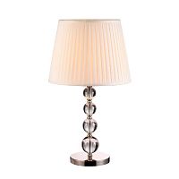 Настольная лампа 3101/T B/C Newport бежевая 1 лампа, основание латунь металл в стиле арт-деко 
