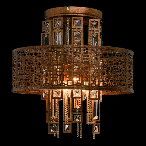 Люстра потолочная Марокко 185010205 MW-Light коричневая на 5 ламп, основание коричневое в стиле восточный  фото 7