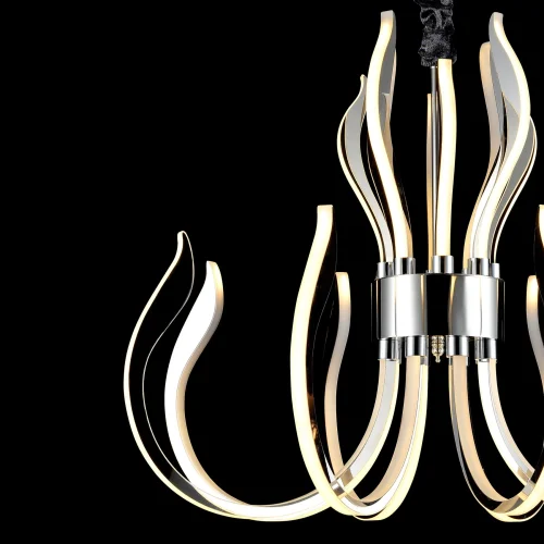 Люстра подвесная LED  VERSAILLES 5561 Mantra хром на 1 лампа, основание хром чёрное в стиле современный хай-тек минимализм  фото 4
