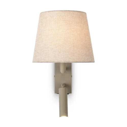Бра с выключателем Butler FR2057WL-L5BG Freya бежевый на 1 лампу, основание бежевое в стиле классический американский кантри фото 4