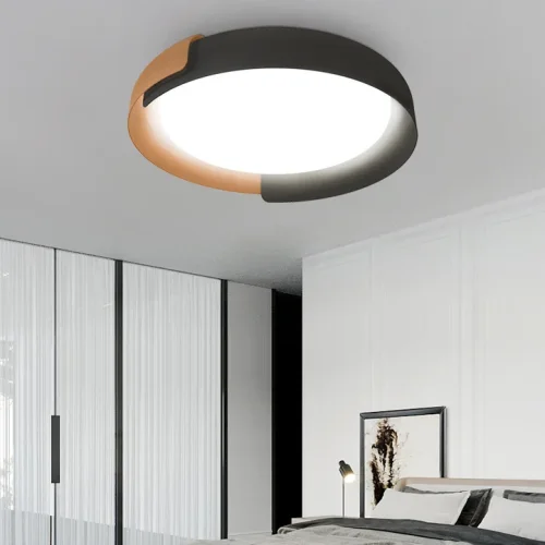 Светильник потолочный ADDA Black 4000К 223831-23 ImperiumLoft белый 1 лампа, основание чёрное в стиле современный минимализм  фото 3
