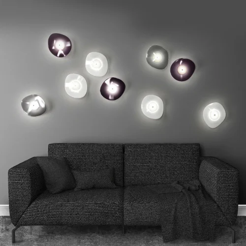 Бра LED Fluent 4858/5WL Odeon Light серый на 1 лампа, основание никель в стиле современный  фото 2
