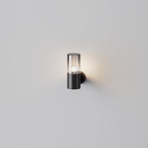 Настенный светильник Amas O432WL-01GF Maytoni уличный IP54 графит 1 лампа, плафон серый в стиле современный E27 фото 2