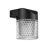 Настенный светильник уличный LED Estima 359293 Novotech уличный IP65 чёрный на 1 лампу, плафон прозрачный в стиле современный LED