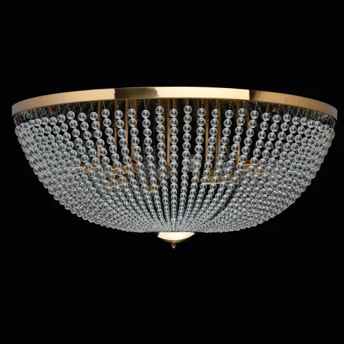 Люстра потолочная хрустальная Бриз 111012815 MW-Light прозрачная на 15 ламп, основание золотое в стиле классический  фото 3