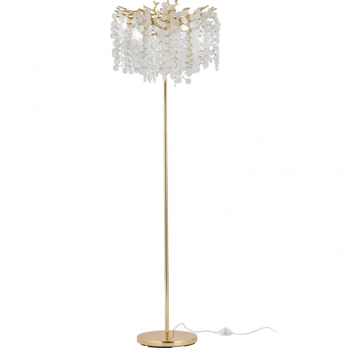 Торшер Milano-1 23141.480-1650.5.E14.C GD Arte Milano ветви прозрачный на 5 ламп, основание золотое в стиле современный флористика Торшер Milano-1 23141.480-1650.5.E14.C GD Arte Milano ветви прозрачный на 5 ламп, основание золотое в стиле современный флористика
