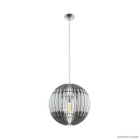 Светильник подвесной Olmero 96973 Eglo серый чёрный 1 лампа, основание матовое никель в стиле кантри современный 