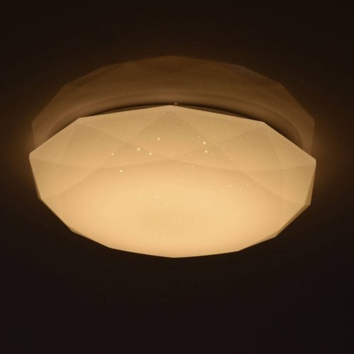 Светильник потолочный LED Ривз 674014801 MW-Light белый 1 лампа, основание белое в стиле хай-тек  фото 3