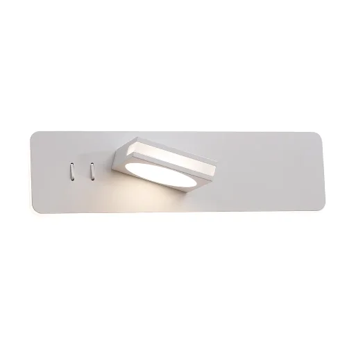 Бра с выключателем LED CLT 216W WH Crystal Lux белый на 1 лампу, основание белое в стиле современный фото 2