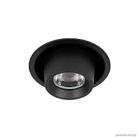 Светильник точечный LED Flash 10319/A Black LOFT IT чёрный 1 лампа, основание чёрное в стиле современный хай-тек круглый