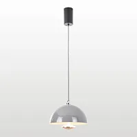 Светильник подвесной LED LSP-7388 Lussole серый на 1 лампу, основание в стиле современный отражённый свет