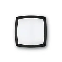 Потолочный светильник уличный COMETA AP3 NERO Ideal Lux уличный IP54 чёрный на 3 лампы, плафон белый в стиле современный E14