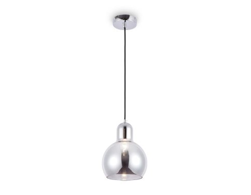 Светильник подвесной TR3516 Ambrella light серый 1 лампа, основание хром в стиле современный 