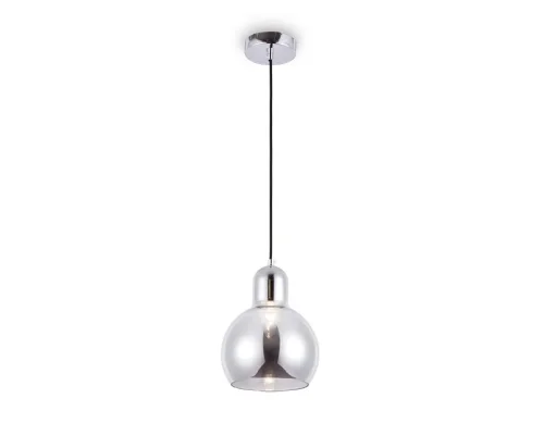 Светильник подвесной TR3516 Ambrella light серый на 1 лампу, основание хром в стиле современный 