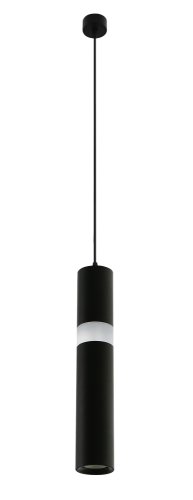 Светильник подвесной LED CLT 038C360 BL Crystal Lux чёрный 1 лампа, основание чёрное в стиле современный трубочки