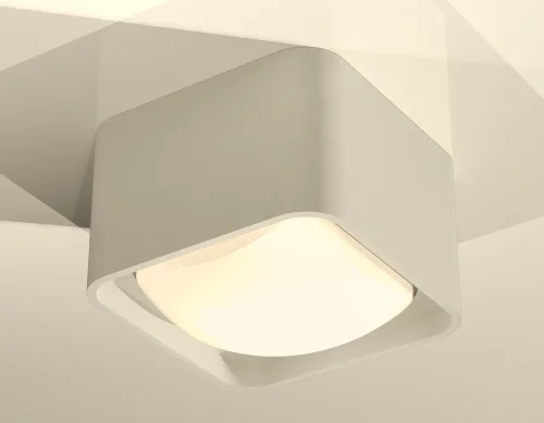 Светильник накладной Techno Spot XS XS7834011 Ambrella light серый 1 лампа, основание серое в стиле хай-тек современный квадратный фото 3