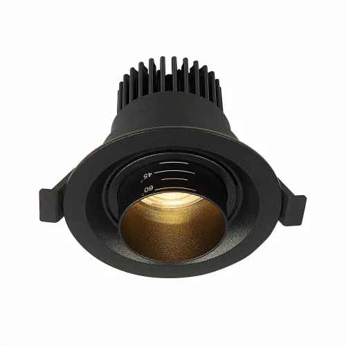 Светильник точечный LED ST701 ST701.438.07 ST-Luce чёрный 1 лампа, основание чёрное в стиле хай-тек  фото 2