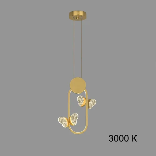 Светильник подвесной BABETTA GEOMETRY C Brass 3000К 212870-23 ImperiumLoft прозрачный 3 лампы, основание латунь в стиле современный 