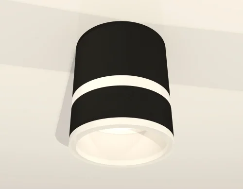 Светильник накладной XS8111005 Ambrella light чёрный 1 лампа, основание чёрное в стиле хай-тек круглый фото 2