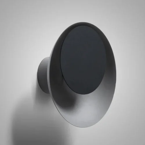 Бра TWIRL D25 Grey/Black 204155-26 ImperiumLoft серый на 1 лампу, основание чёрное в стиле современный 