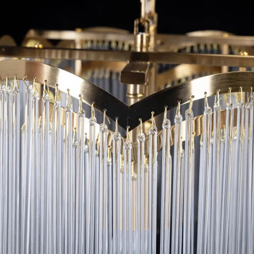 Люстра подвесная Лавиния 443011106 MW-Light прозрачная на 6 ламп, основание латунь в стиле современный фото 10