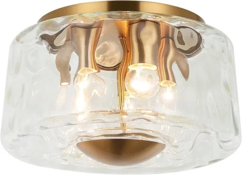 Светильник потолочный Perfecto Light 2193/05/05C Stilfort прозрачный на 5 ламп, основание бронзовое в стиле современный фото 2