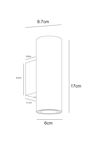 Настенный светильник уличный LED Torcular A1807AL-2BK Arte Lamp уличный IP65 чёрный на 2 лампы, плафон чёрный в стиле современный LED фото 2