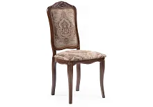Деревянный стул Эмилин вишня 438350 Woodville, коричневый/ткань, ножки/массив бука дерево/вишня, размеры - ****500*550
