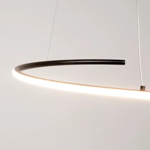 Светильник подвесной LED Curve MOD242PL-L33BK Maytoni чёрный на 1 лампу, основание чёрное в стиле хай-тек минимализм современный фото 3