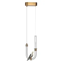 Светильник подвесной LED Lark 5431/2L Odeon Light на 1 лампу, основание в стиле классический птички