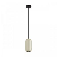 Светильник подвесной Cocoon 5060/1G Odeon Light бежевый 1 лампа, основание чёрное в стиле модерн трубочки