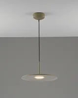 Светильник подвесной LED Keiro V11105-PL Moderli бежевый на 1 лампу, основание бежевое в стиле современный 