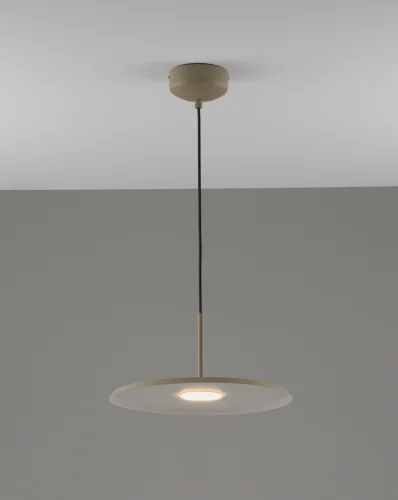 Светильник подвесной LED Keiro V11105-PL Moderli бежевый на 1 лампу, основание бежевое в стиле современный 