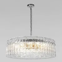 Люстра подвесная хрустальная Nevada 10297/800 Nickel LOFT IT прозрачная на 18 ламп, основание никель в стиле современный 